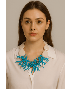 Colier Abstract Blue