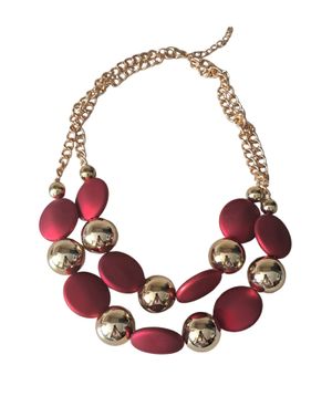 Colier Statement Red and Gold