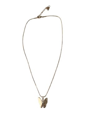 Colier model lant cu pandantiv Gold Butterfly
