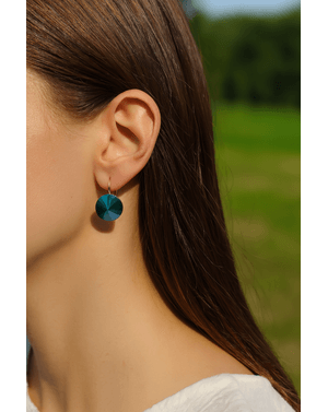 Cercei cu piatra verde Glamour Girl