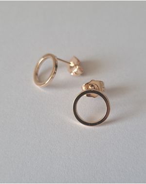 Cercei Round Circle Gold