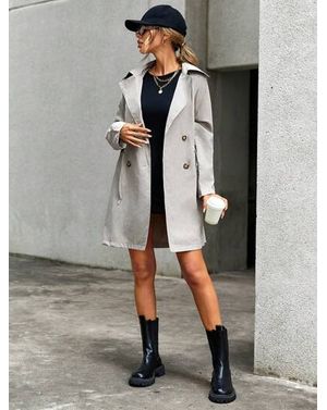 Trench clasic cu închidere dublu rând 25MEX11021