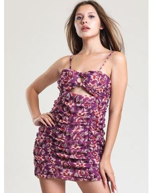 Rochie mini cu fronseuri și decupaj frontal – Bold & Fitted 25MEX11052