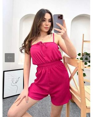 Salopetă scurtă cu bretele subțiri și talie elastică – Easy Day 25MEX11066