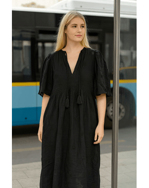 Rochie boemă din viscoză și in – eleganță fără efort N2417F5001