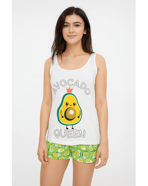 Set pijama din bumbac „Avocado Queen” 25MUR21003