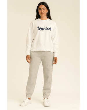Bluză sport din bumbac cu imprimeu “tennis” N250101001