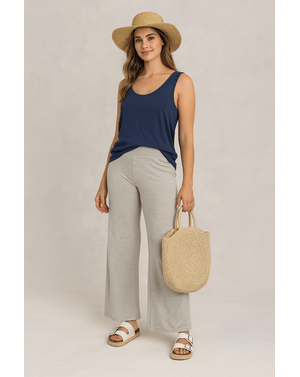 Pantaloni lejeri de vară din bumbac elastic N250188004