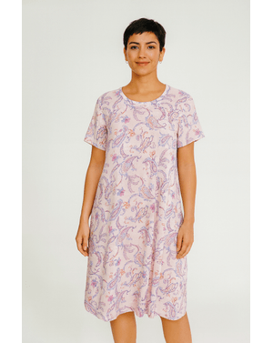Rochie casual de vară cu imprimeu paisley – 100% Bumbac N2417A2001