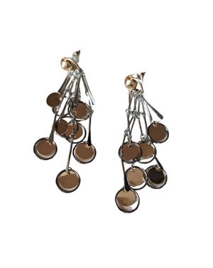 Cercei lungi Silver and Gold