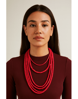 Colier rosu Maxi
