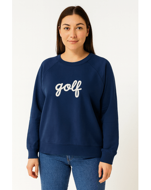 Bluză damă navy „golf” – 100% bumbac N250101003