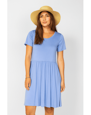 Rochie lejeră din modal, cu mânecă scurtă  24SDP01033
