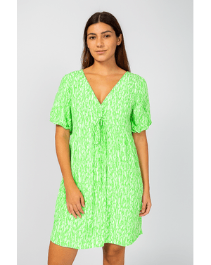 Rochie vaporoasă din vâscoză cu decolteu în V  24SDP01137