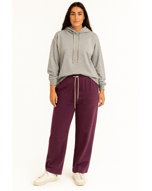 Pantaloni sport mov 60% bumbac, 40% poliester N250426008