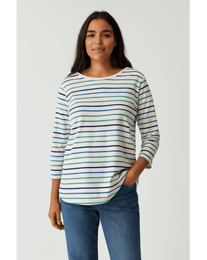 Bluza din bumbac 100% cu dungi subțiri N250430012