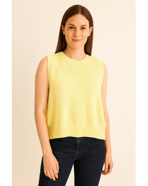 Vestă tricotată fără mâneci, spate decupat, 100% acrilic 25MEX13003