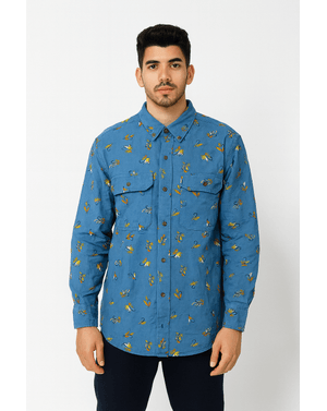 Cămașă cu imprimeu floral, 100% bumbac N250436030