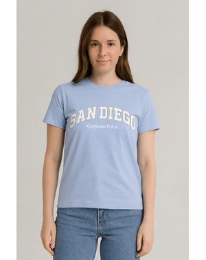 Tricou grafic „San Diego”, 100% bumbac 24SPO07002