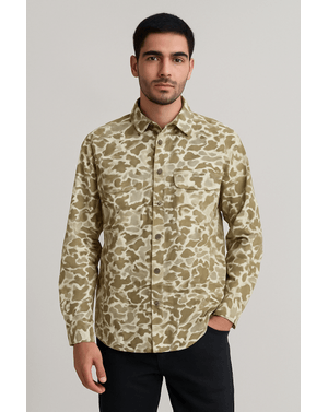 Cămașă cu imprimeu camo, 100% bumbac N250436010