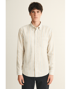 Cămașă bărbătească slim fit cu dungi verticale 25POS02017