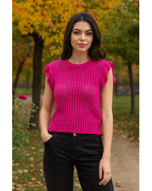 Vesta din bumbac tricotat 25MKF02221
