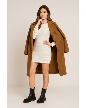 Rochie tricotata din bumbac 25MKF02036