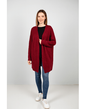 Cardigan Shein lung cu torsade si buzunare 24MAE38812