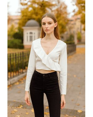 Bluza scurta cu decolteu 25TEK05014