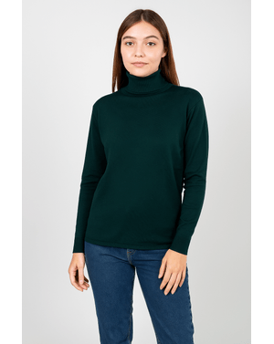 Pulover tricotat cu guler intors 25MKF02131