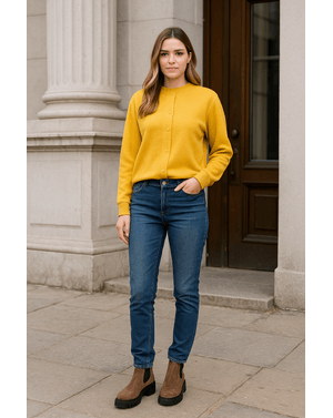 Jeans din denim cu buzunare 24MAB06067