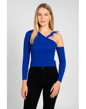 Bluza Shein din tricot cu un umar gol 24MAE37036