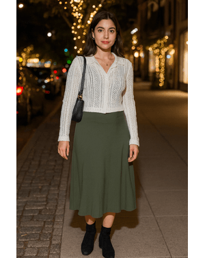 Cardigan Shein din tricot cu nasturi 24MAE13001