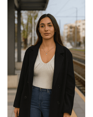 Top tricotat Shein cu bretele late 24MAE13064