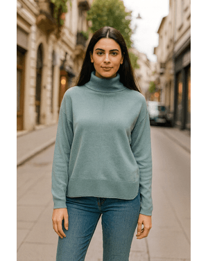 Pulover cu guler inalt 25MKF02168