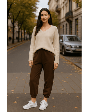 Pantaloni de trening cu interior pufos N231673001