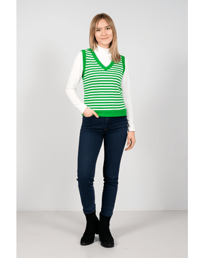 Vesta din bumbac tricotat 24DAV07005