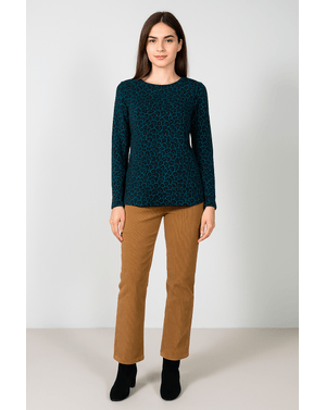 Bluza din bumbac cu maneca lunga si imprimeu N241652009