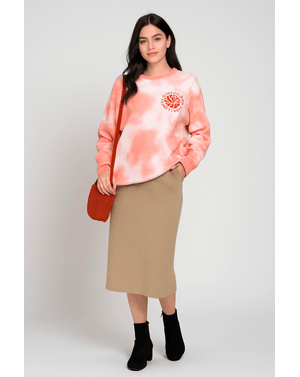 Bluza din bumbac organic cu interior pufos 24KOSS5002