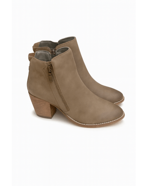 Ghete damă cu toc gros din piele naturală N250401017