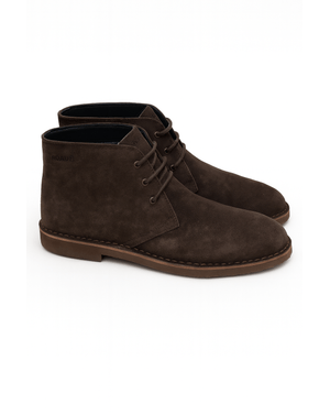 Ghete bărbați din piele naturală întoarsă, cu design clasic N250402006