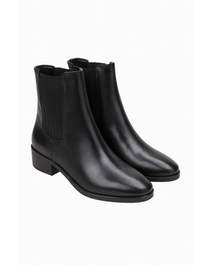 Ghete elegante damă din piele naturală cu inserții elastice N250401011