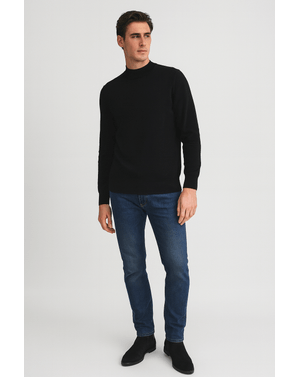 Pulover cu guler mic pentru barbati 25MKF08004