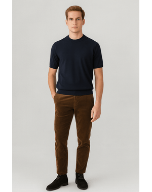 Pulover tricotat cu maneca scurta 25MKF08005