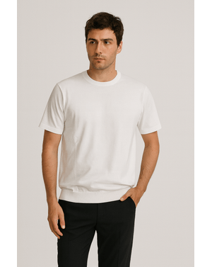 Pulover din bumbac tricotat fin 25MKF08023