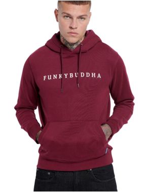 Hanorac Funky Buddha cu glugă și logo imprimat 25ALX06012