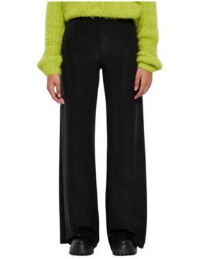 Pantaloni damă Funky Buddha cu efect lucios 25ALX09013