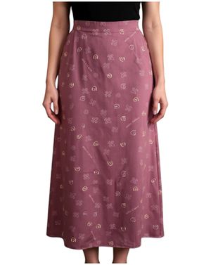 Fustă damă vișinie, cu imprimeu delicat 25ZEN47003
