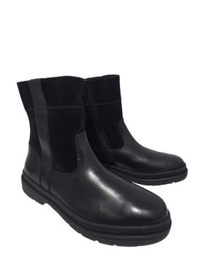 Cizme scurte din piele naturală cu interior îmblănit 25ANT02001