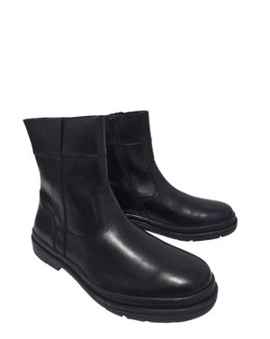 Cizme scurte din piele naturală cu interior îmblănit 25ANT02002